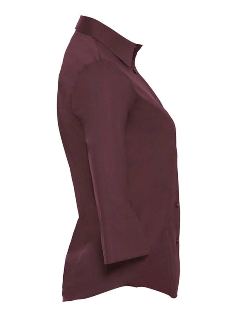 Russell Collection - Chemisier manches ¾ Marron tabac - Kiabi