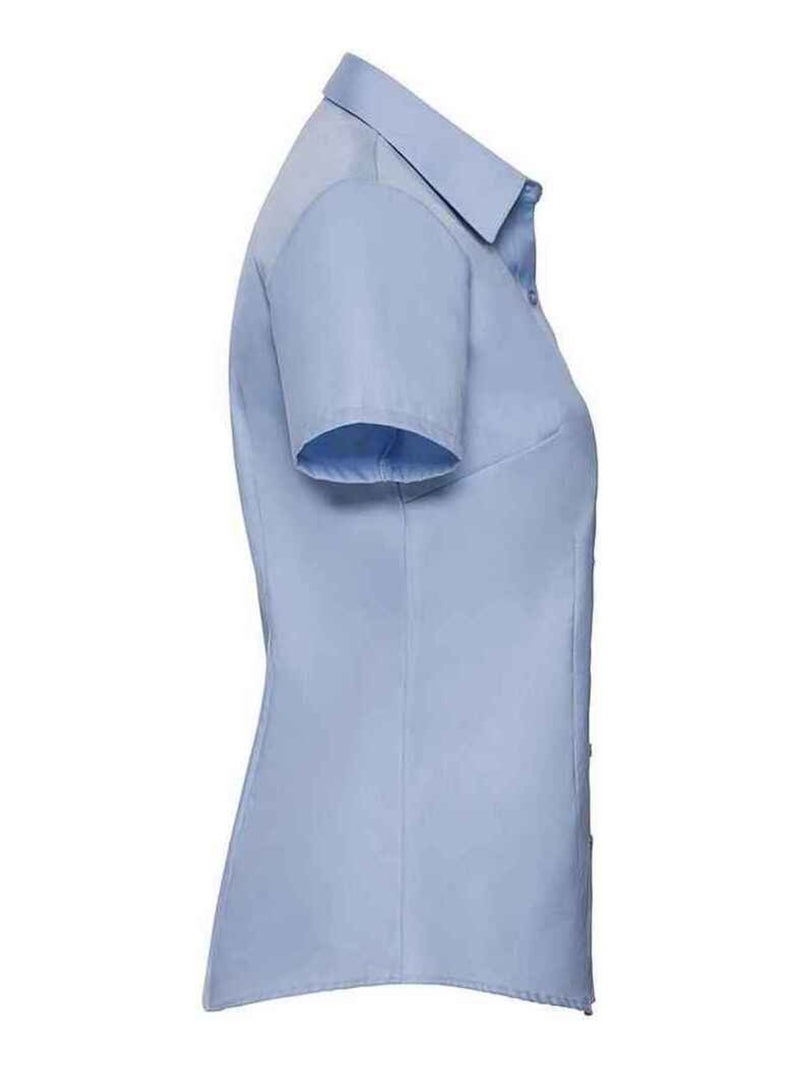 Russell Collection - Chemisier manches courtes Bleu clair - Kiabi