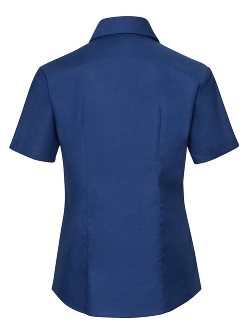 Russell Collection - Chemisier manches courtes CLASSIC Bleu roi - Kiabi