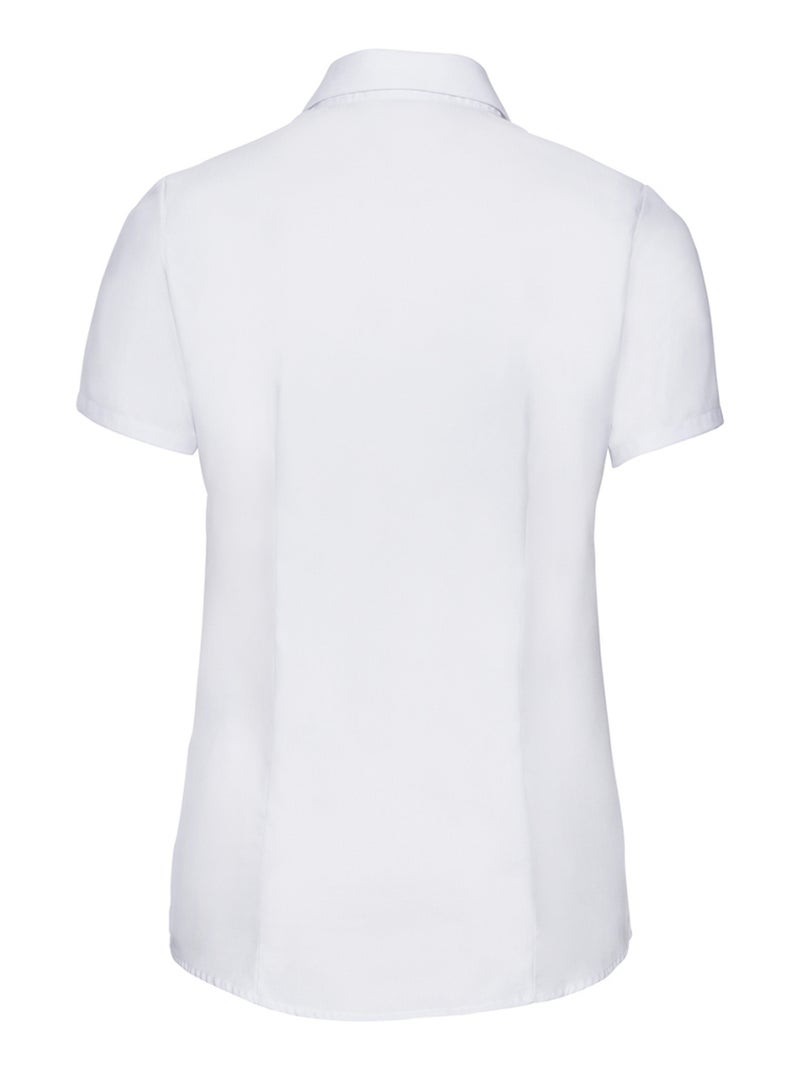 Russell Collection - Chemisier manches courtes motif/style uni Blanc - Kiabi