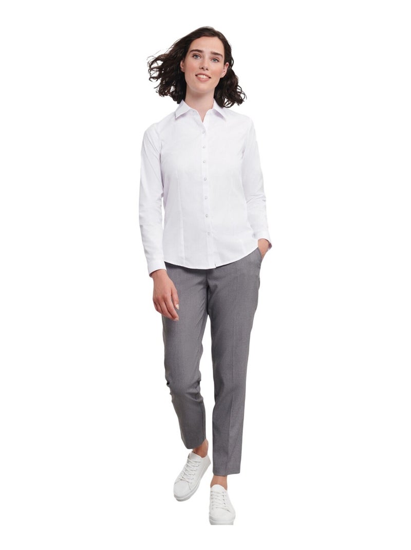 Russell Collection - Chemisier manches longues Blanc - Kiabi