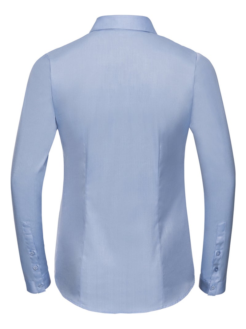 Russell Collection - Chemisier manches longues Bleu clair - Kiabi