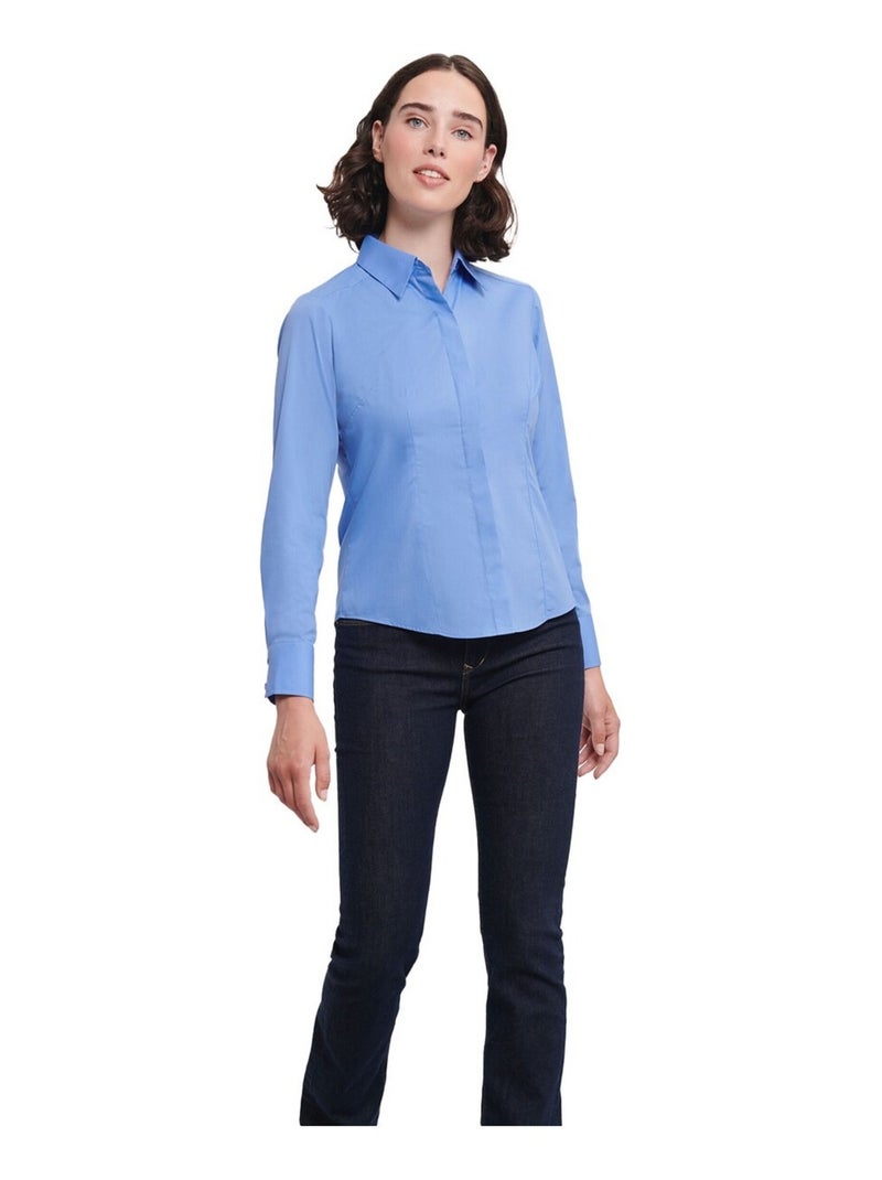 Russell Collection - Chemisier manches longues Bleu - Kiabi