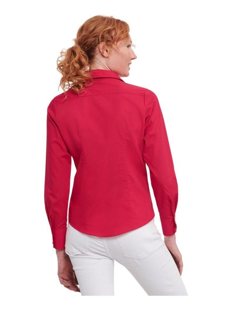 Russell Collection - Chemisier manches longues Rouge tomate - Kiabi