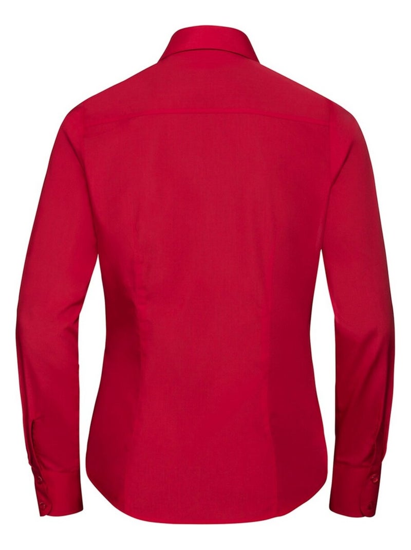 Russell Collection - Chemisier manches longues Rouge tomate - Kiabi
