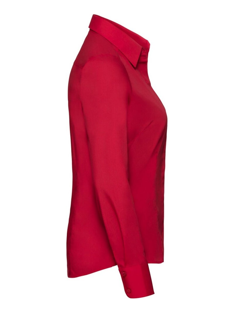 Russell Collection - Chemisier manches longues Rouge tomate - Kiabi