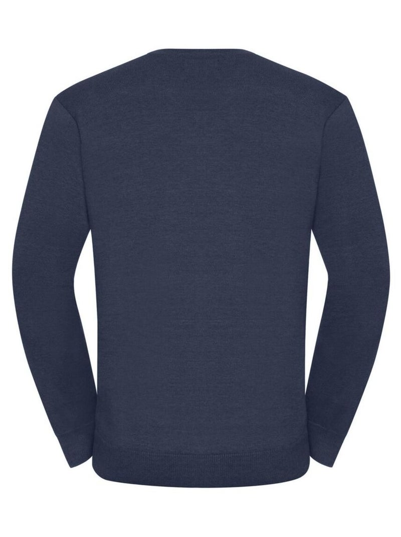 Russell Collection - Pullover à col en V Bleu marine - Kiabi