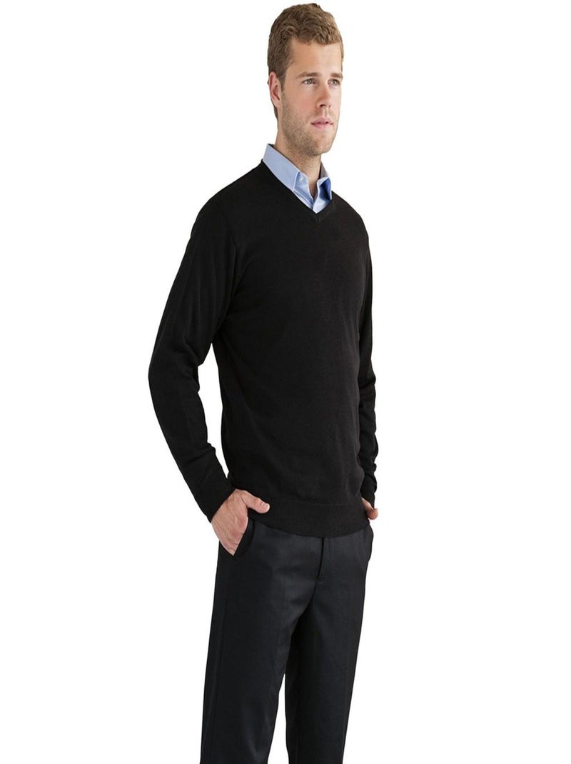 Russell Collection - Pullover à col en V Noir - Kiabi
