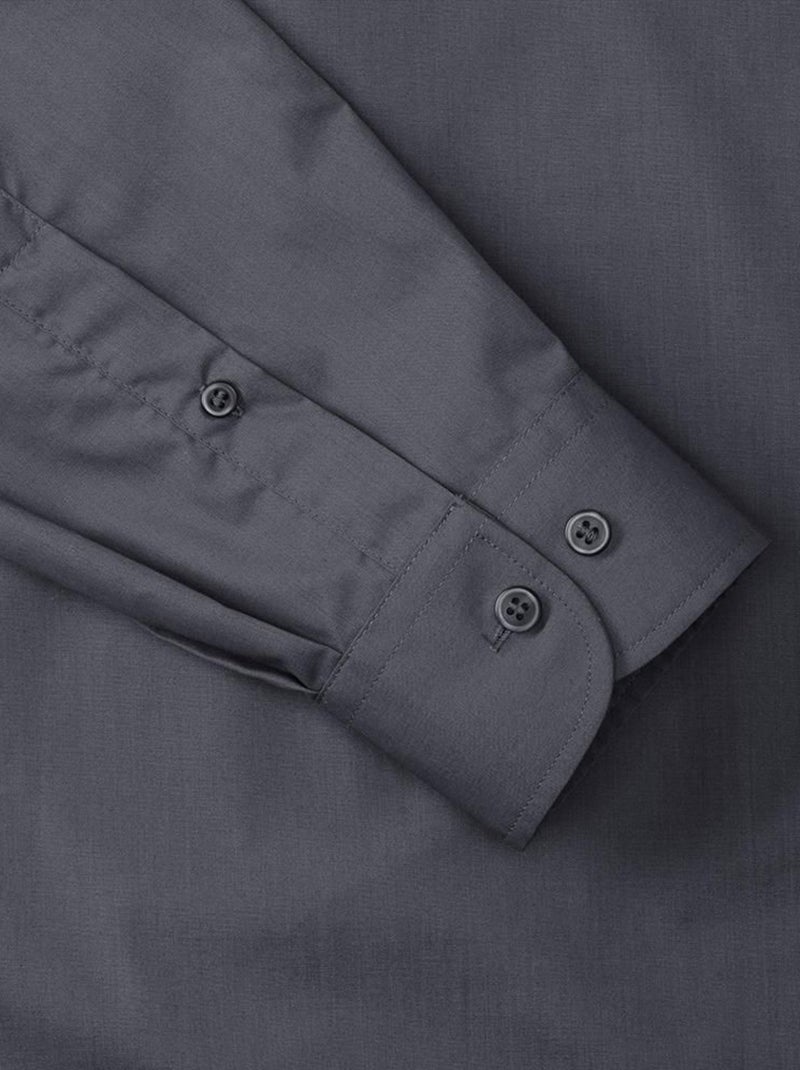 Russell Collection Chemise à manches longues pour hommes gris anthracite - Kiabi