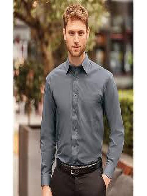 Russell Collection Chemise à manches longues pour hommes - Kiabi