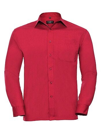 Russell Collection Chemise à manches longues pour hommes