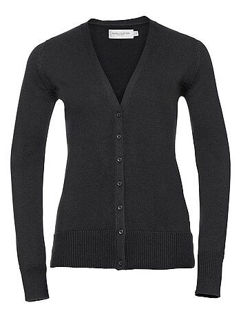 Russell Collection Ladies/Womens - Cardigan en tricot à col en V