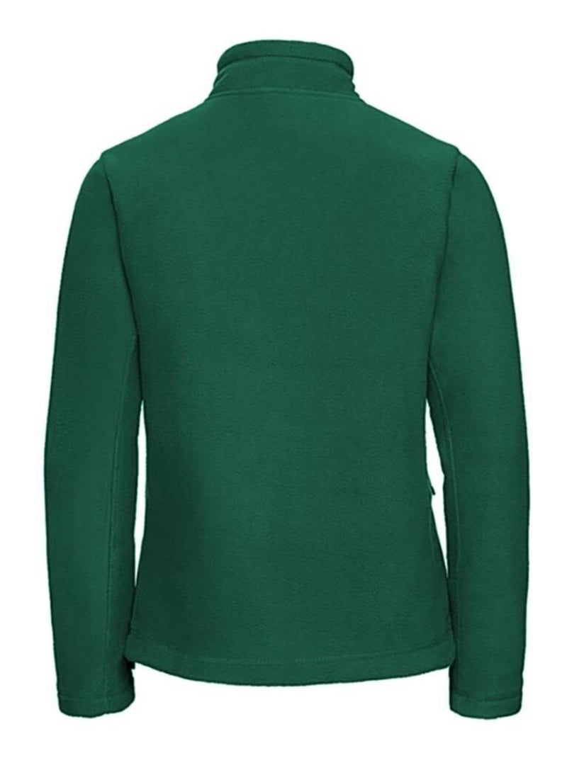 Russell Colours Ladies Full Zip Outdoor Fleece Jacket (veste polaire d'extérieur à fermeture éclair) Vert foncé - Kiabi