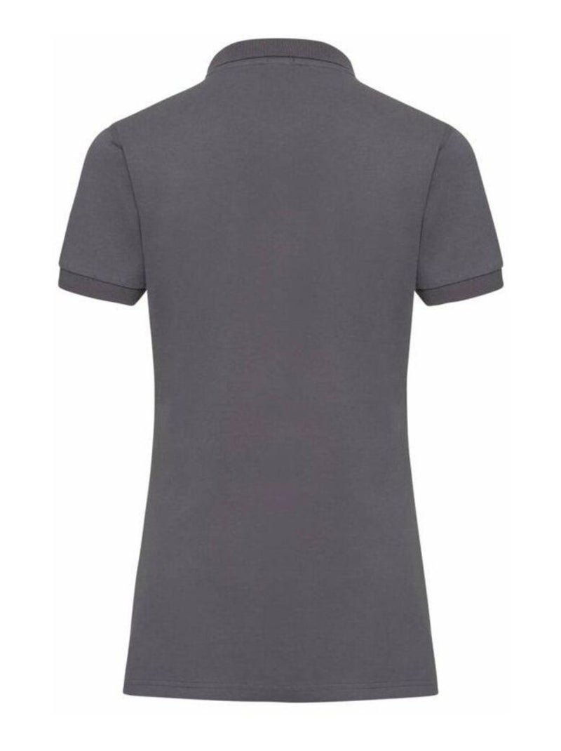 Russell Polo à manches courtes en stretch pour femmes/femmes Gris foncé - Kiabi