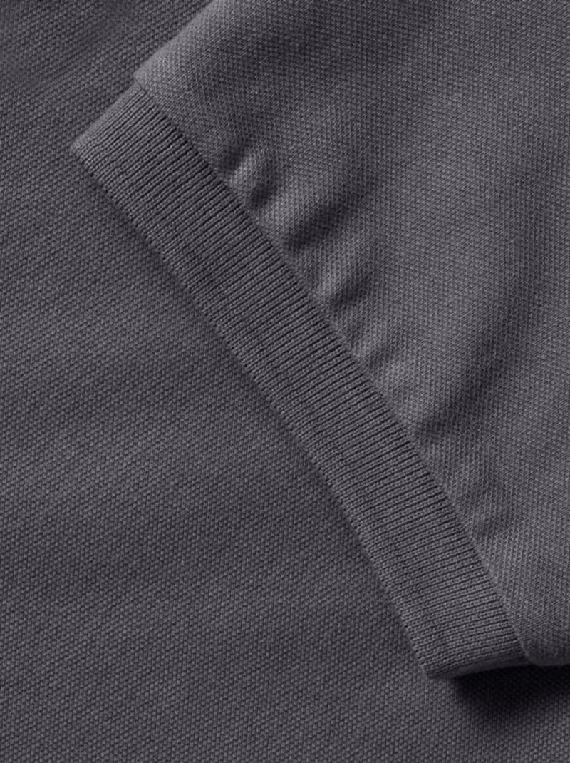 Russell Polo à manches courtes en stretch pour femmes/femmes Gris foncé - Kiabi