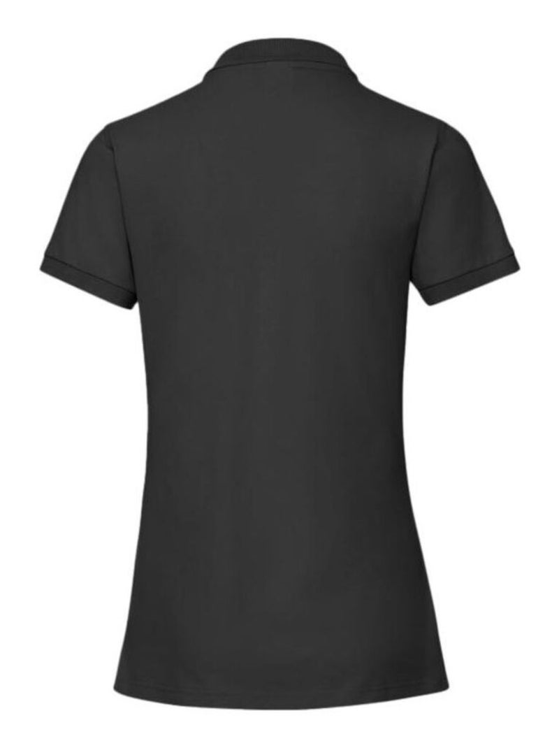 Russell Polo à manches courtes en stretch pour femmes/femmes Noir - Kiabi