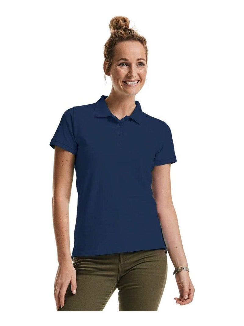 Russell Polo biologique pur pour femmes/femmes Bleu marine - Kiabi