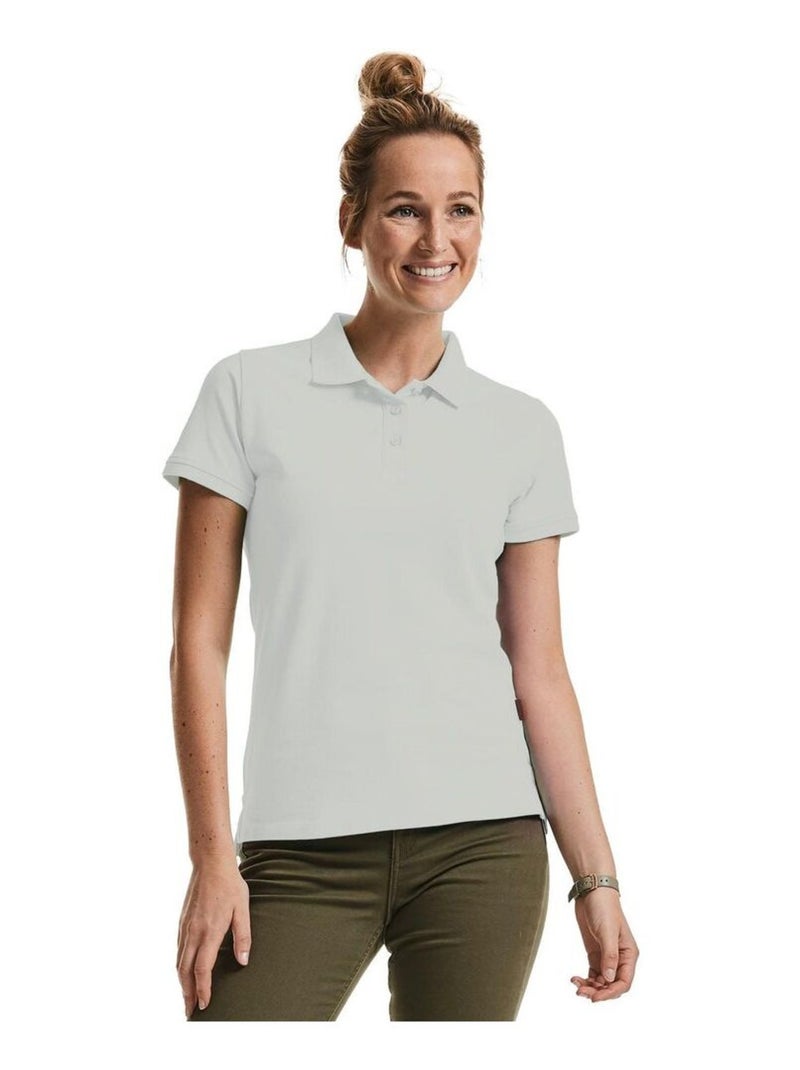 Russell Polo biologique pur pour femmes/femmes Gris clair - Kiabi