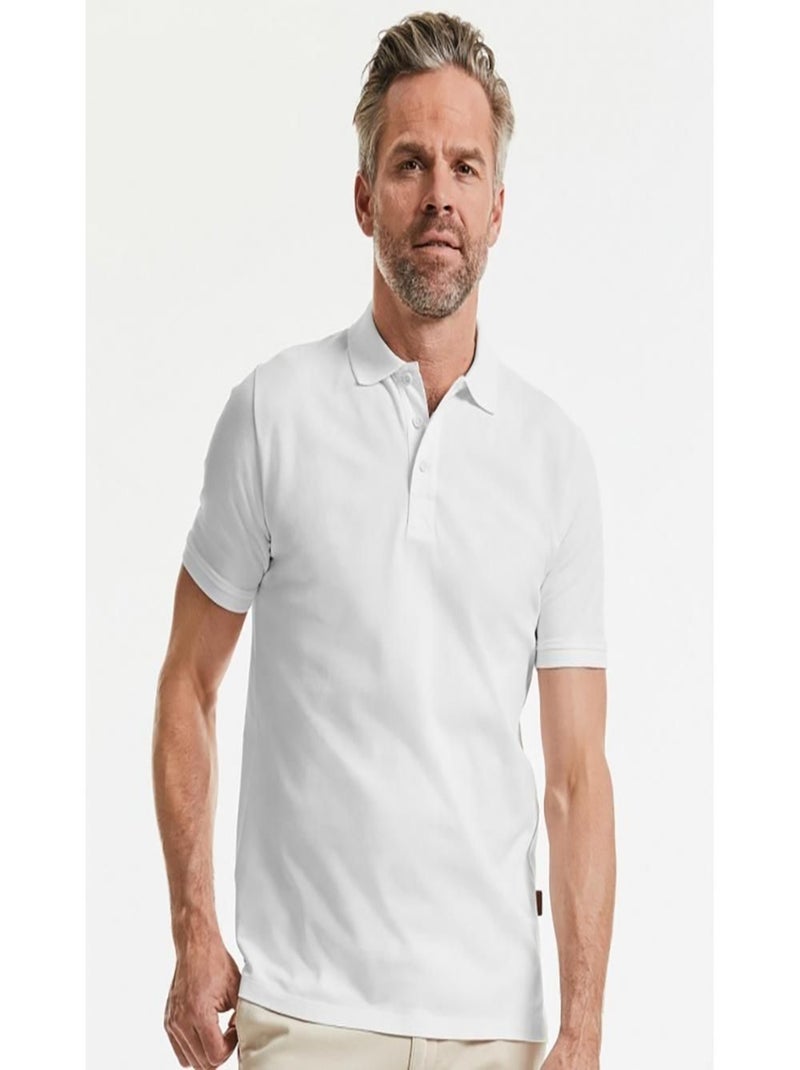 Russell Polo Hommes Pure Organic Blanc - Kiabi