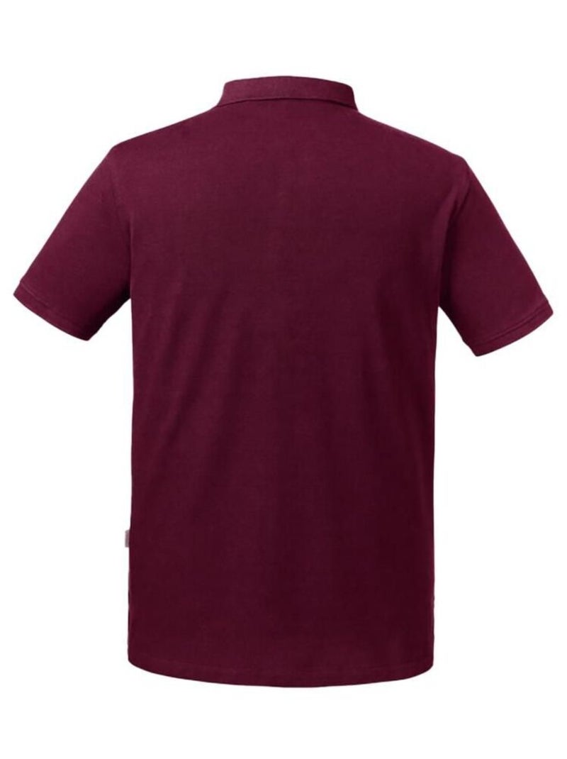 Russell Polo Hommes Pure Organic Bordeaux - Kiabi