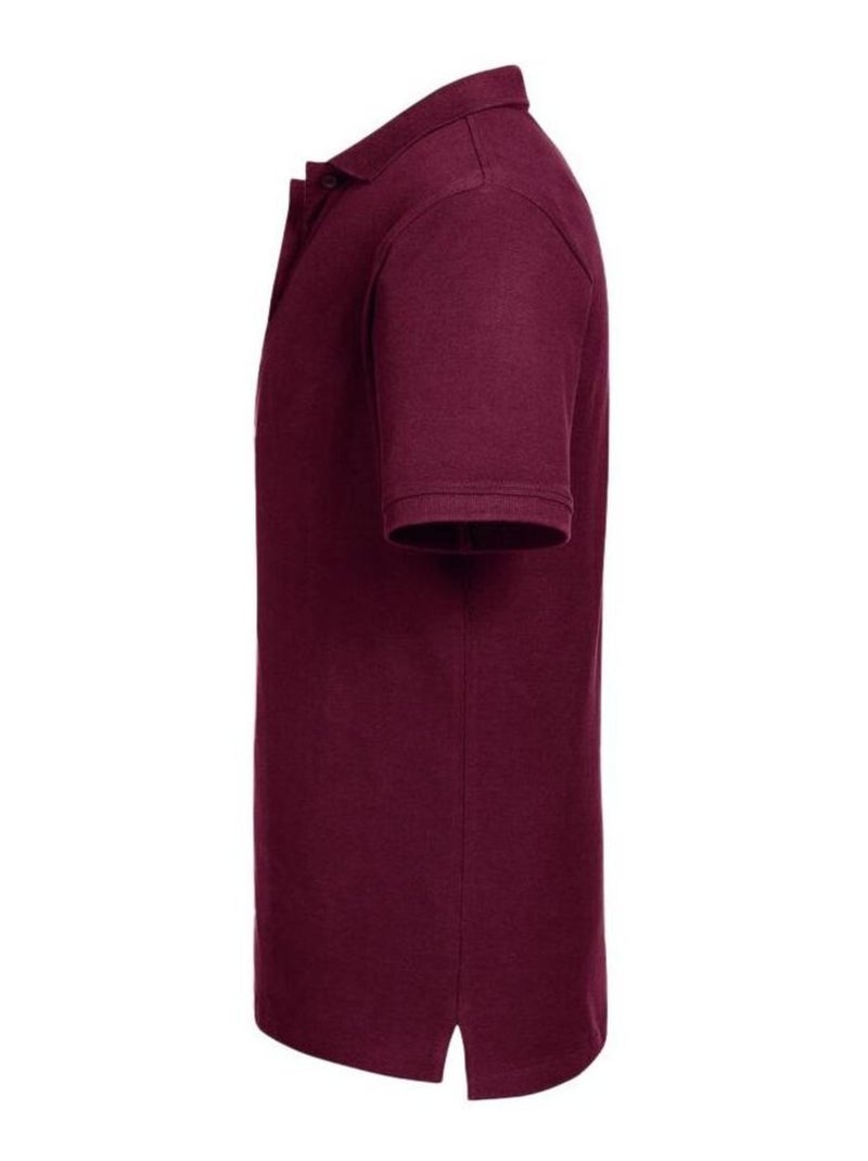 Russell Polo Hommes Pure Organic Bordeaux - Kiabi