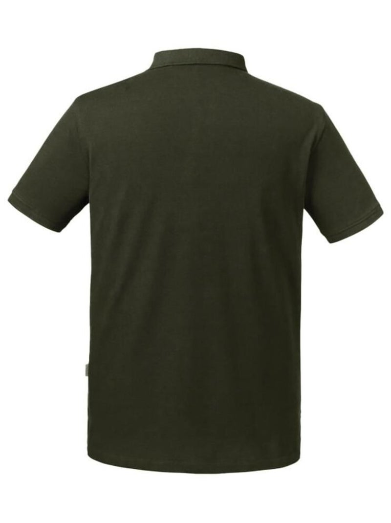 Russell Polo Hommes Pure Organic Vert foncé - Kiabi