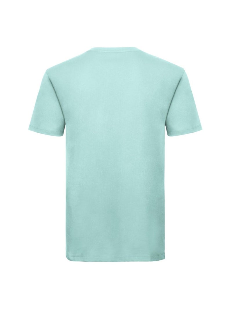 Russell Pure Organic - T-shirt Bleu aqua - Kiabi