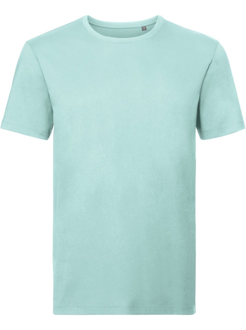 Russell Pure Organic - T-shirt Bleu turquoise - Kiabi