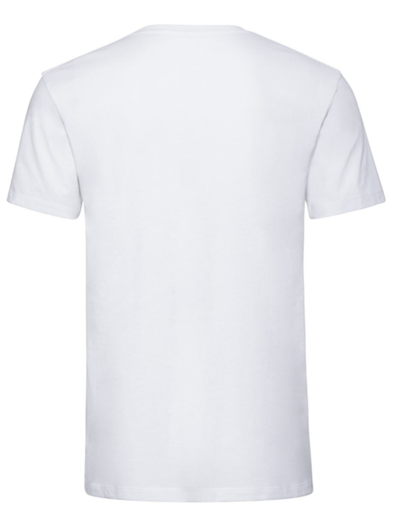 Russell Pure Organic - T-shirt motif/style uni Blanc - Kiabi