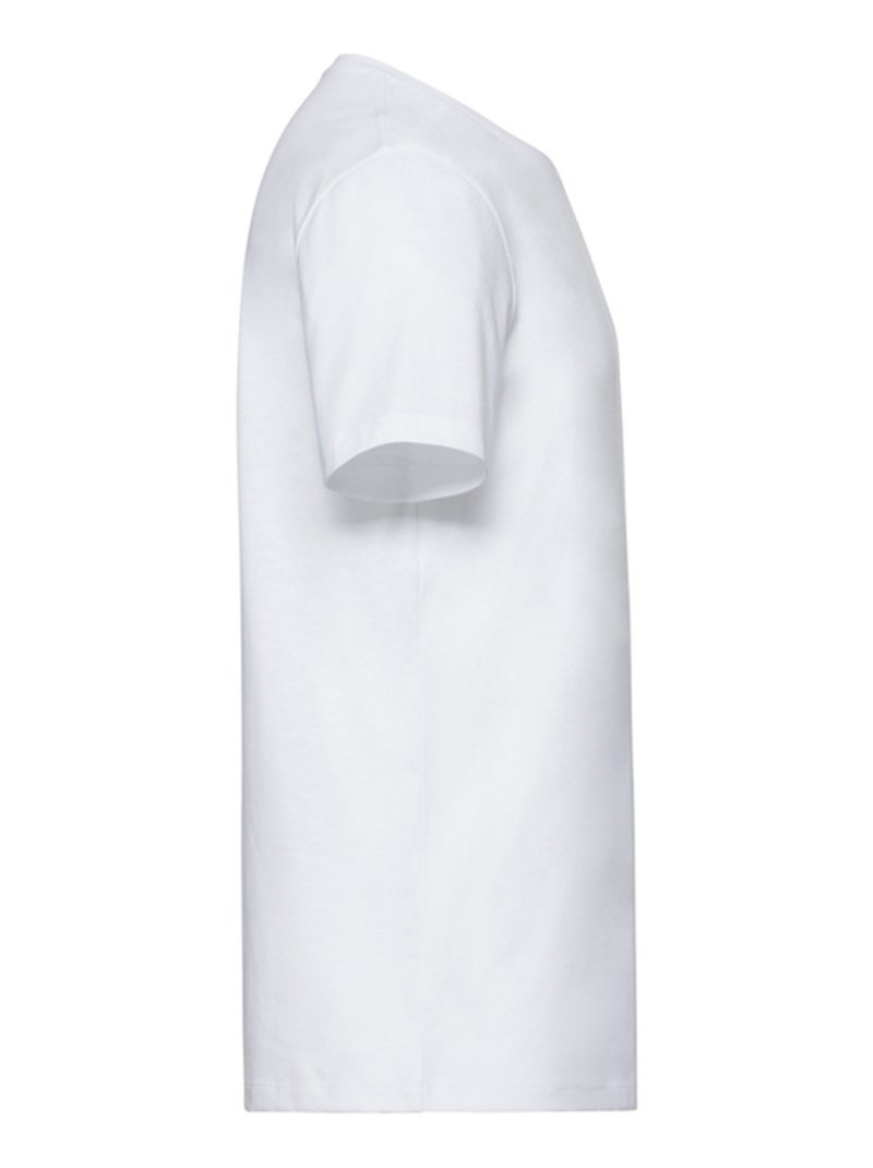Russell Pure Organic - T-shirt motif/style uni Blanc - Kiabi