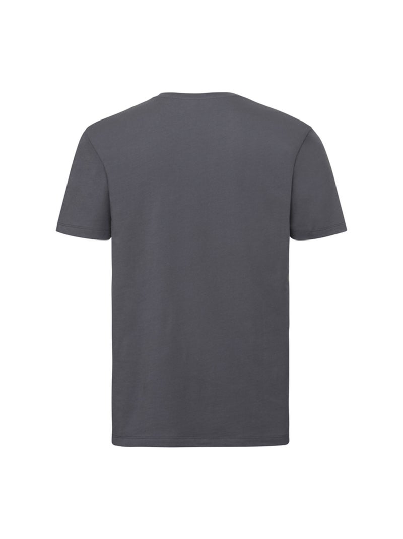 Russell Pure Organic - T-shirt motif/style uni Gris foncé - Kiabi
