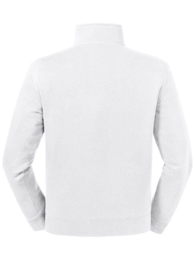 Russell Sweat-shirt authentique à quart de fermeture éclair pour hommes Blanc - Kiabi