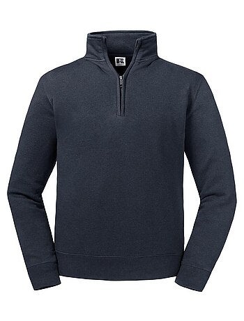 Russell Sweat-shirt authentique à quart de fermeture éclair pour hommes