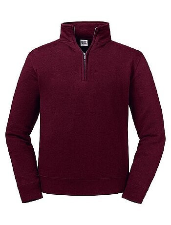 Russell Sweat-shirt authentique à quart de fermeture éclair pour hommes