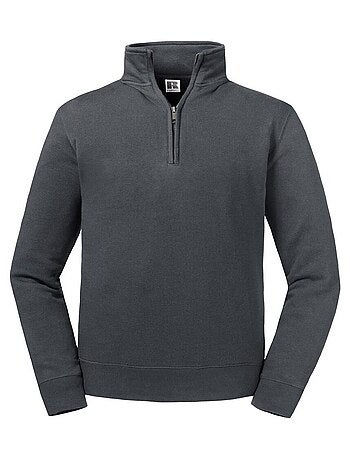 Russell Sweat-shirt authentique à quart de fermeture éclair pour hommes