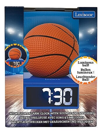 R?veil avec veilleuse Basketball en 3D