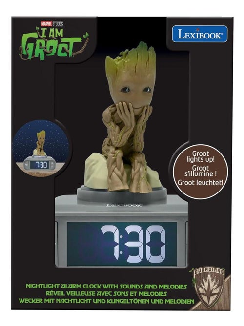 R?veil avec veilleuse Groot des Gardiens de la Galaxie 3D - Kiabi R?veil avec veilleuse Groot des Gardiens de la Galaxie 3D - Kiabi