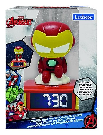 R?veil avec Veilleuse Iron Man en 3D