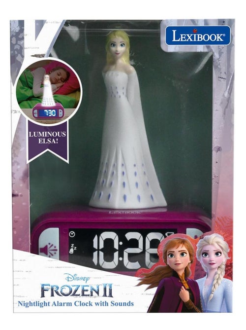 R?veil avec veilleuse La reine des neiges Elsa en 3D - Kiabi