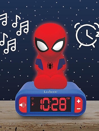 R?veil avec Veilleuse SpiderMan 3D