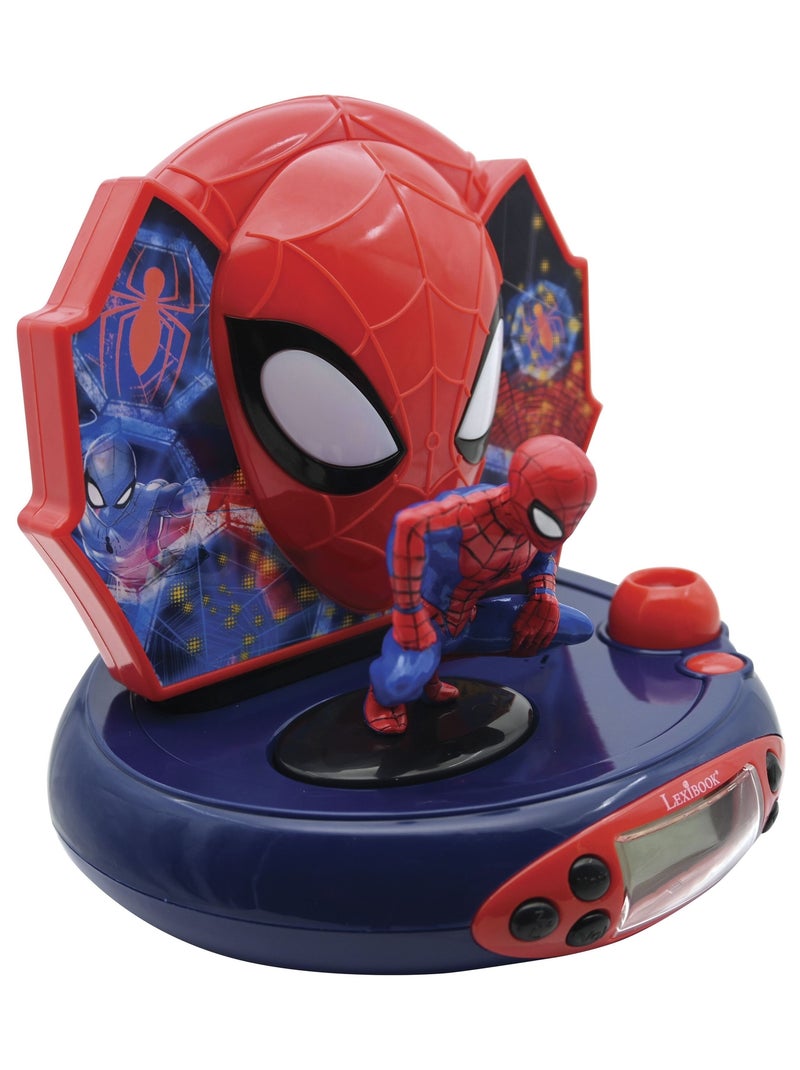 R?veil Projecteur SpiderMan en 3D Rouge - Kiabi