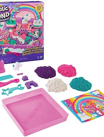 Sable cinétique Set de jeu Licorne arc-en-ciel