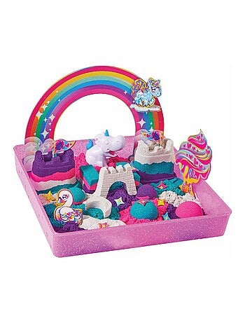 Sable cinétique Set de jeu Licorne arc-en-ciel
