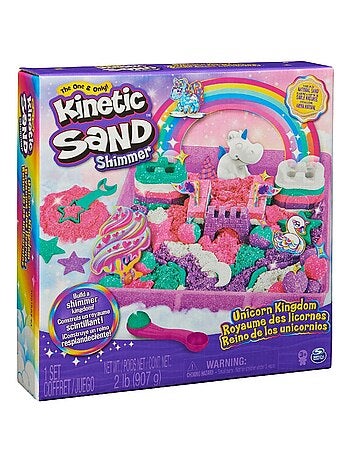 Sable cinétique Set de jeu Licorne arc-en-ciel