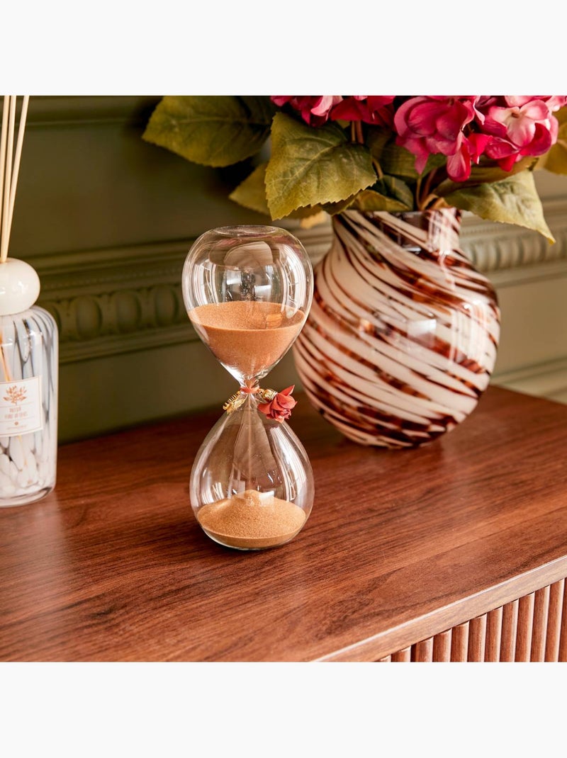 Sablier Belli H20 cm verre Marron - Kiabi