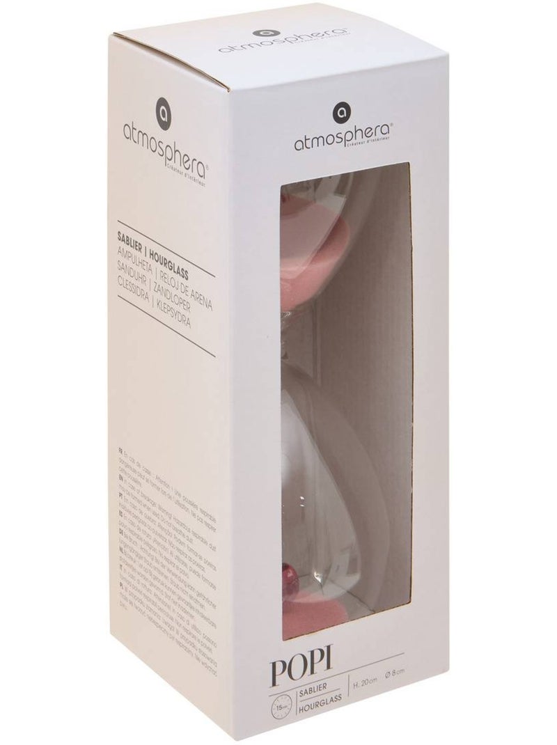 Sablier en verre nelya Beige - Kiabi