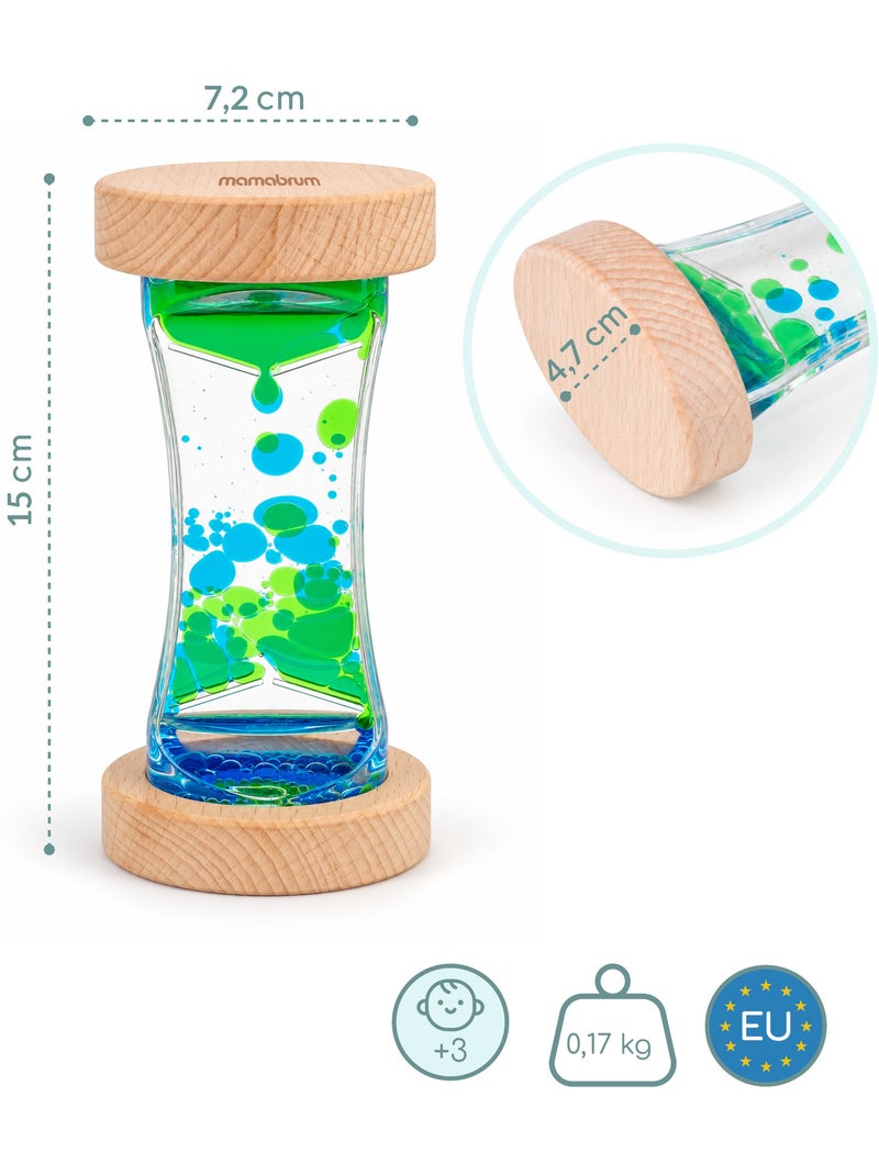 Sablier sensoriel bois enfant jouet apprentissage 30s minuteur rouleau mamabrum N/A - Kiabi