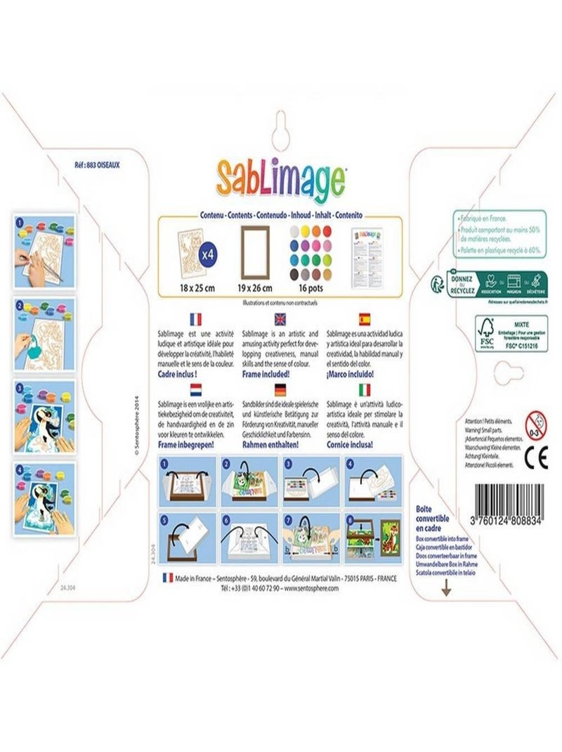 Sablimage Oiseaux Multicolore - Kiabi
