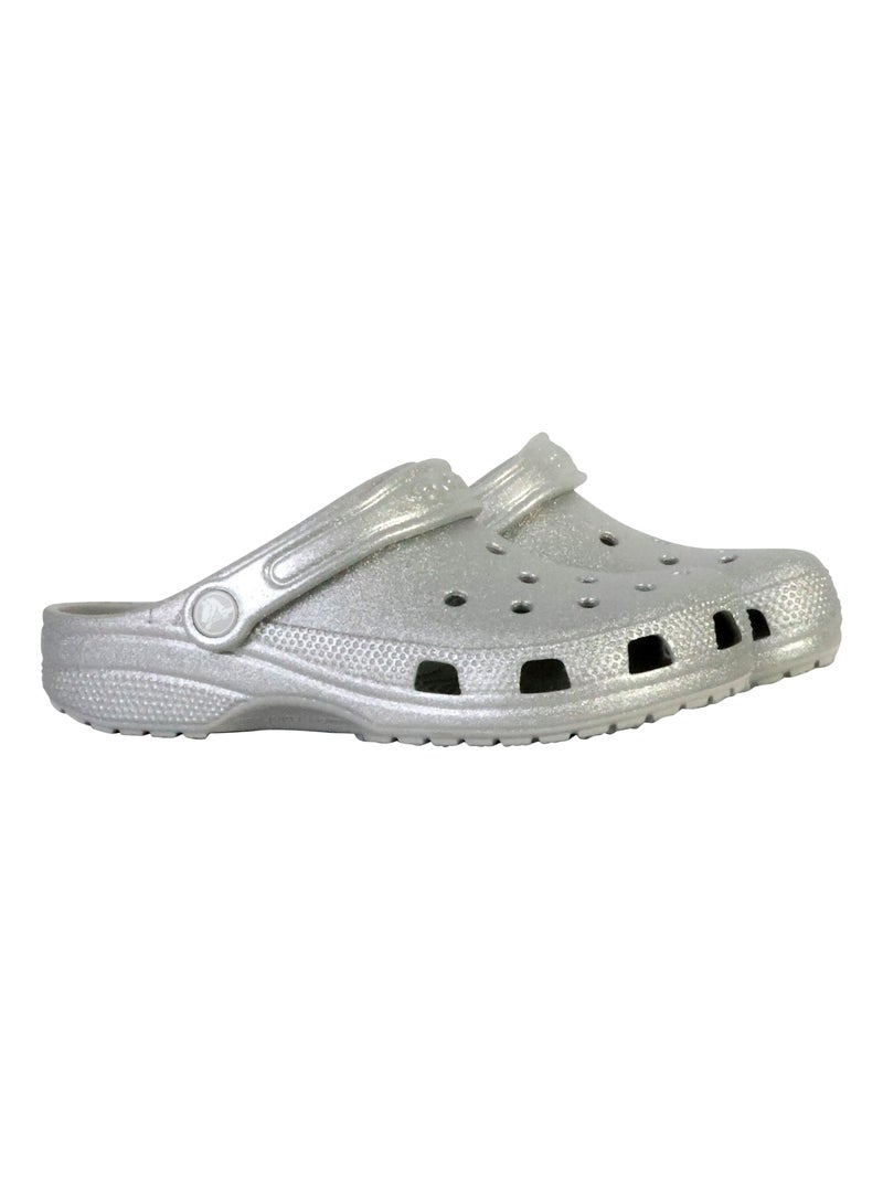 Sabot à Enfiler Crocs Classic Glitter Cloq Argent - Kiabi