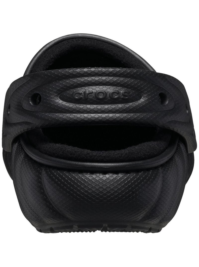 Sabot à Enfiler Crocs Classic Lined Overpuff Noir - Kiabi